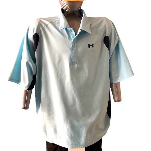 Under Armour two tone Blur Men’s golf polo size 2XL - Picture 1 of 4